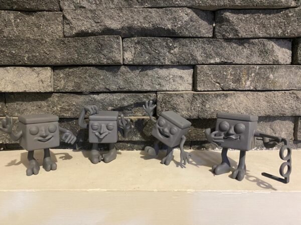 Cubitos Dubidu (10 cm de Altura) - Impresos en PLA y Listos para Pintar