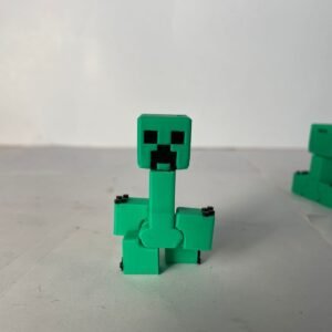 Creeper Minecraft articulado 5 cm – Figura impresa en 3D multicolor